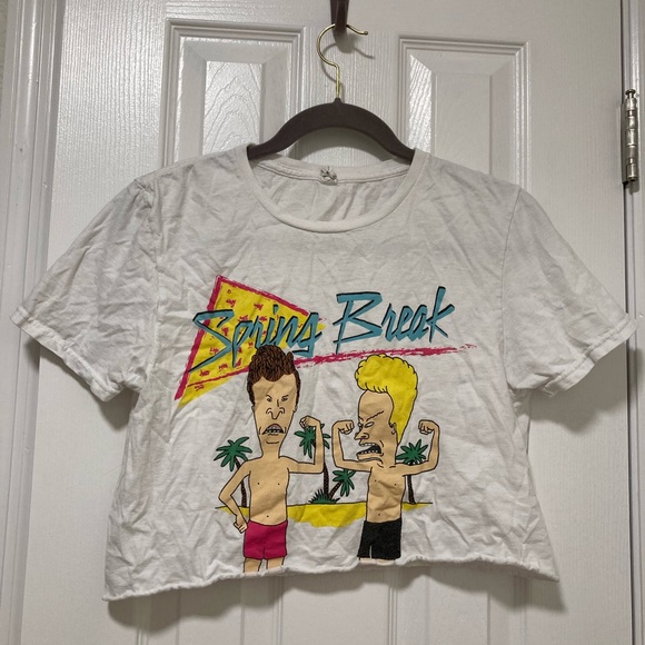 Tops - Beavis and Butthead crop tee